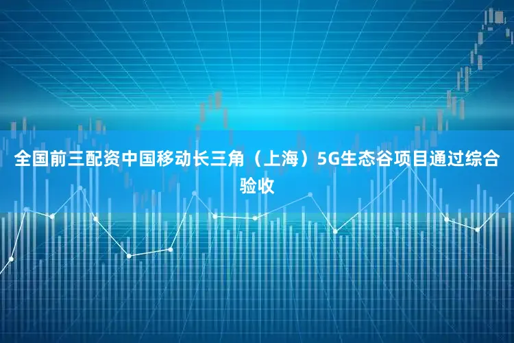 全国前三配资中国移动长三角（上海）5G生态谷项目通过综合验收